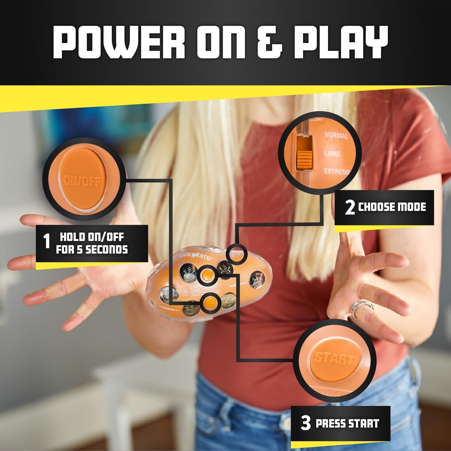 Squirrel Products Shocktato Party Game, the Hilariously Funny Game of Shocking Potato, Fun Party Games for Teens