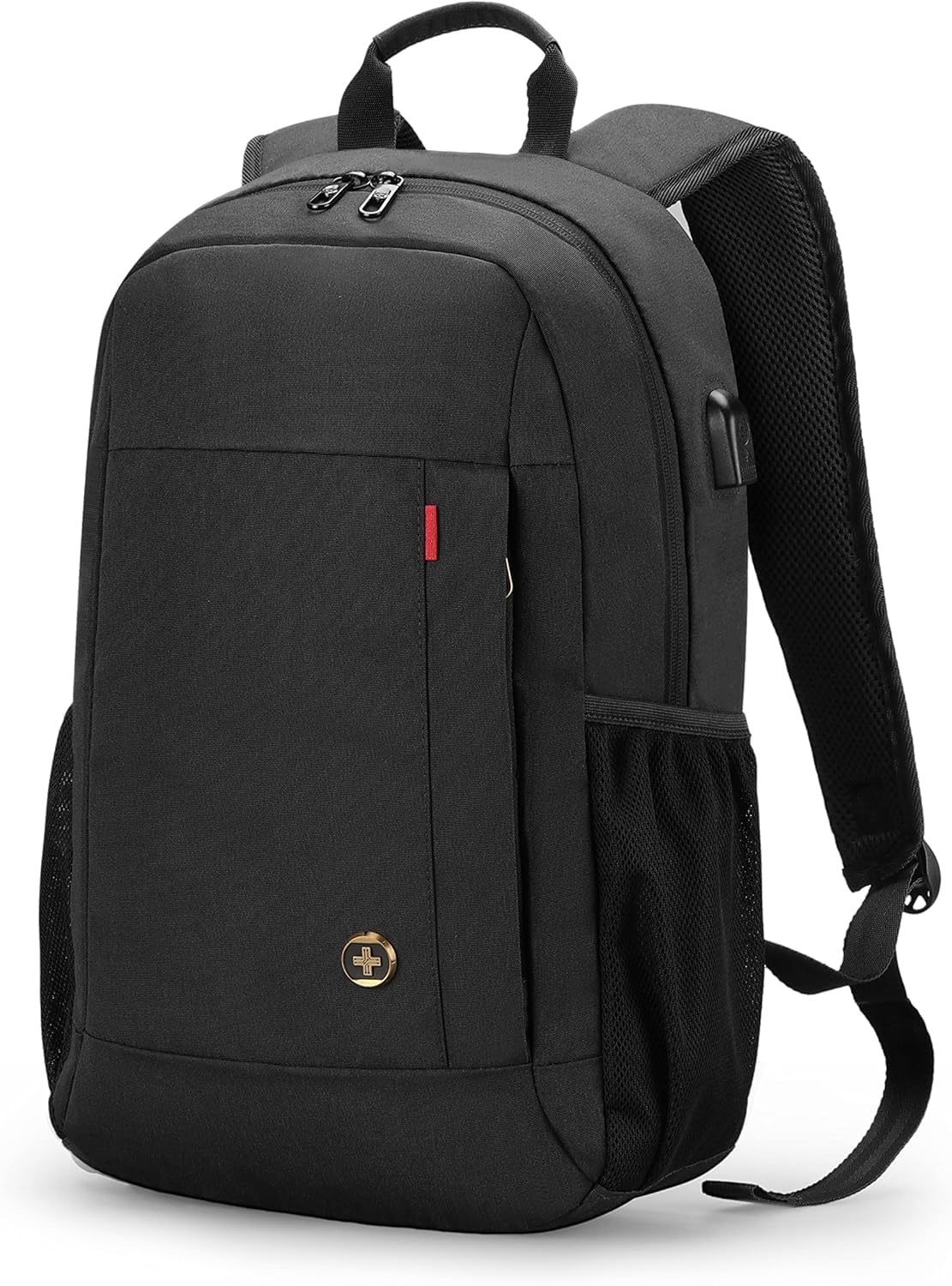 Swissdigital Design Travel Laptop Backpack, Business Anti Theft Slim Sturdy Laptops Backpack with USB Charging Port, College Tech Backpacks SD1634