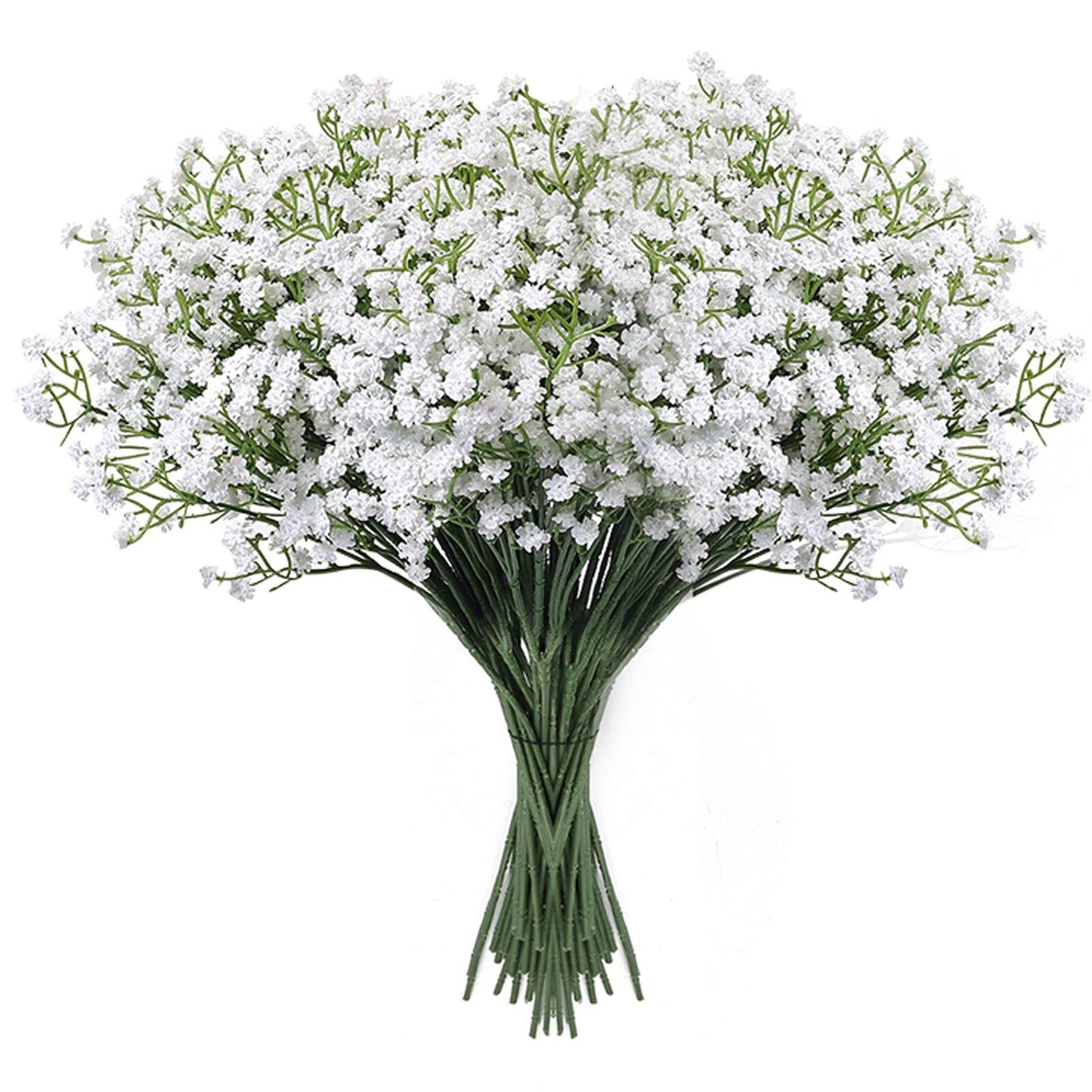 LYLYFAN Babys Breath Artificial Flowers,18 Pcs Gypsophila Real Touch Flowers for Wedding Party Home Garden Decoration White