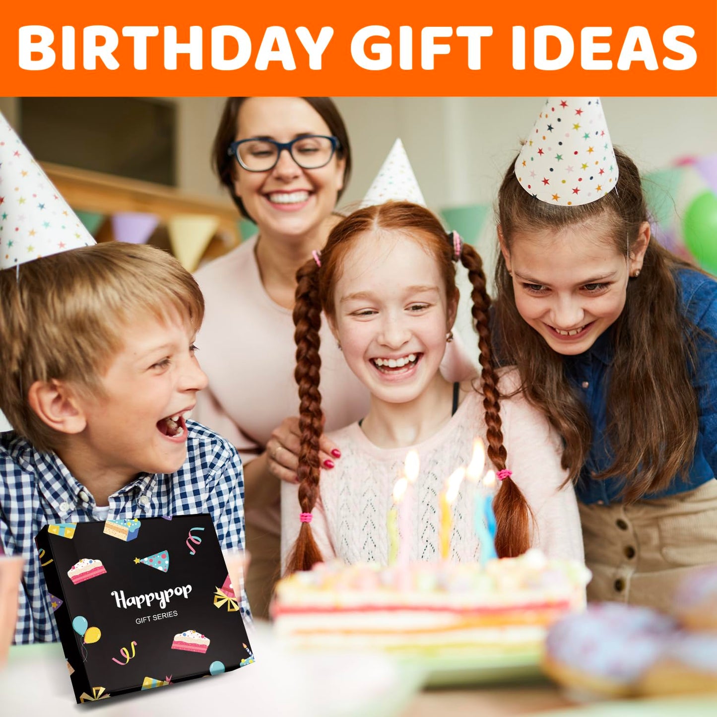 HAPPYPOP 6th Birthday Gifts Ideas for Boys - Socks for Kids Age 6, Gifts for Six Year Olds, Presents for 6 Year Old Boys, Happy Birthday Gift Box with Greeting Card