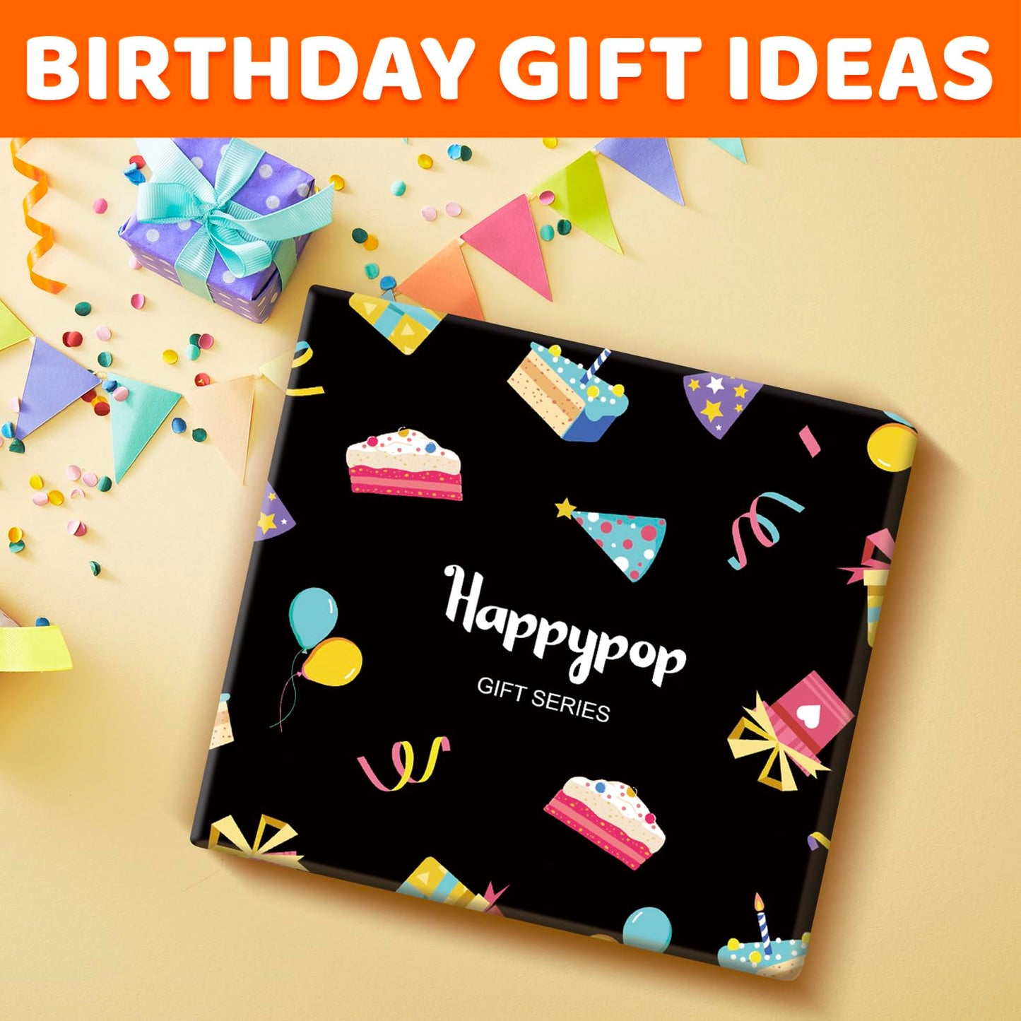 HAPPYPOP 6th Birthday Gifts Ideas for Boys - Socks for Kids Age 6, Gifts for Six Year Olds, Presents for 6 Year Old Boys, Happy Birthday Gift Box with Greeting Card