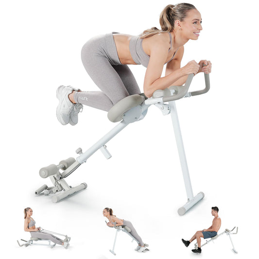 WONDER CORE Pro Max, Ab Machine for Stomach Workout, Ab Workout Equipment for Home Gym, Ab Trainer, 4-in-1 Exercise Equipment: Rowing Machine, Leg Press Machine, Ab Glider Machine, Roman Chair