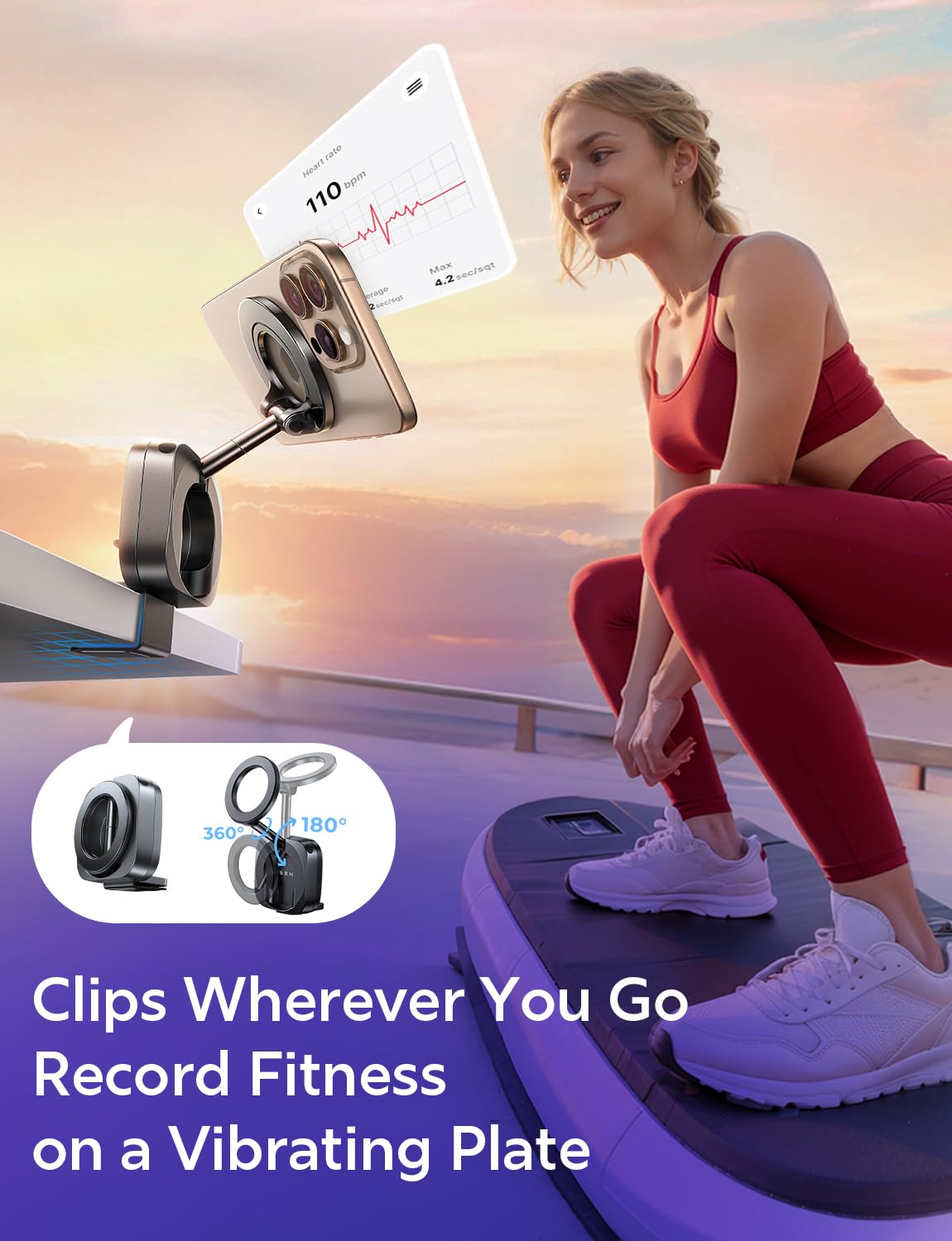 LISEN Airplane Phone Holder Travel Essentials for Women Long Flight Essentials Must Haves Handsfree for MagSafe Travel Accessories Phone Stand Cruise Essentials 2025 iPhone Stand for Video Recording
