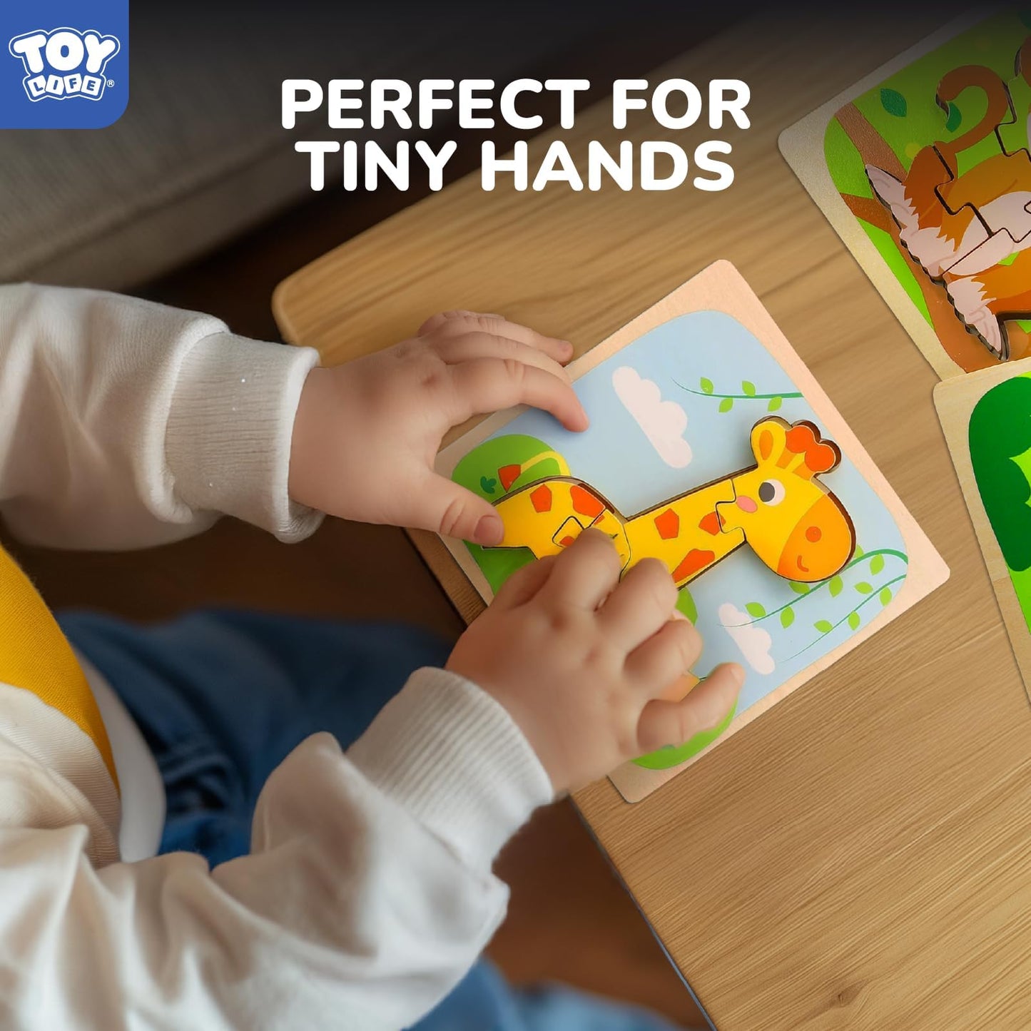 TOY Life Wooden Toddler Puzzles for 1-3, Montessori Toys for 1 2 3 Year Old, Animals Puzzles for Toddlers 2-4, Kids Wood Puzzle Educational Toy for Baby 12-18, Best Learning Toy Gifts for Boys Girls
