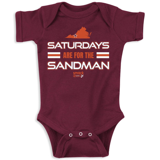 Saturdays Baby Apparel Baby Apparel for Va Tech College Fans (NB-18M) (Maroon Onesie, 6 Months)