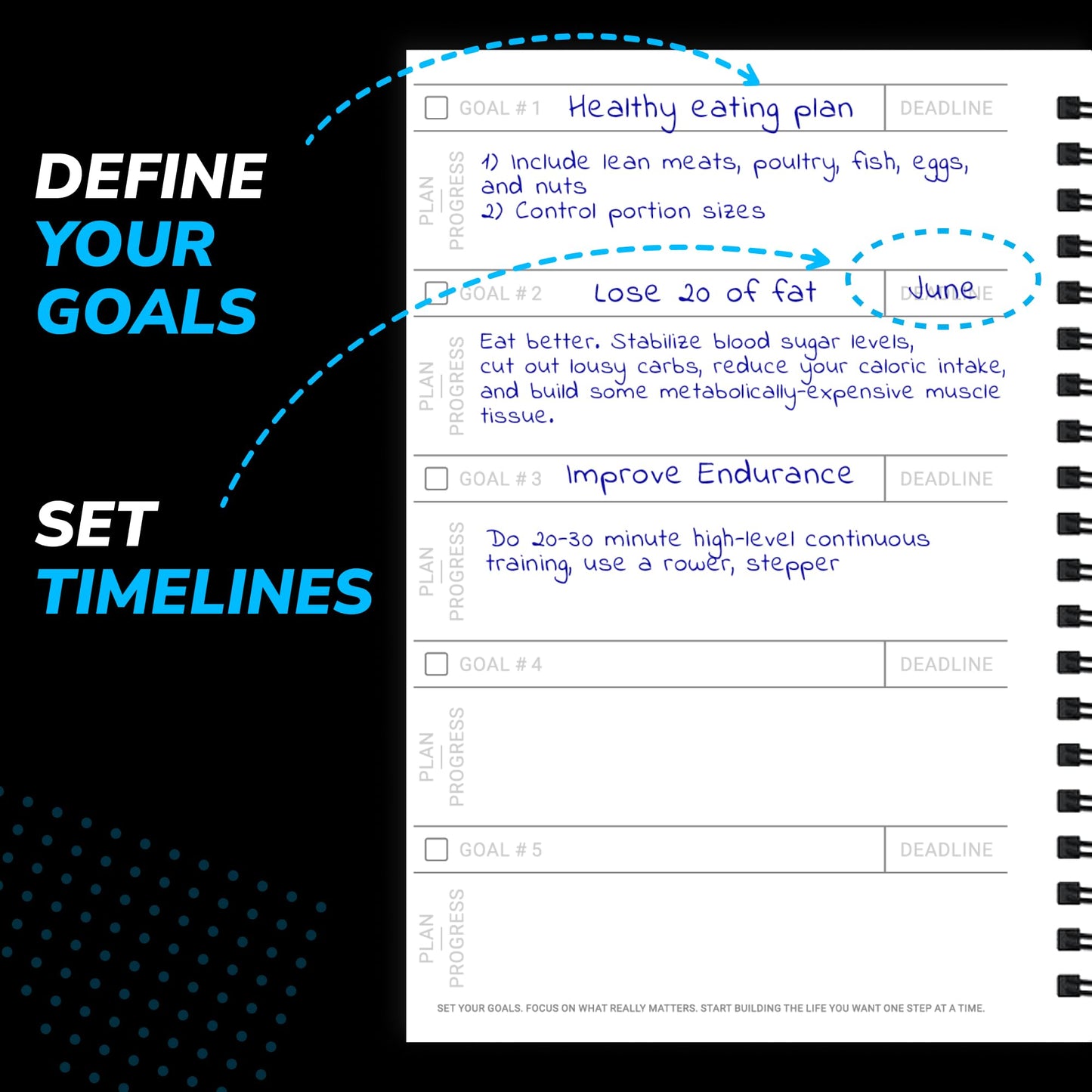 Undated Fitness Log Book & Workout Planner - Designed by Experts Gym Notebook, Workout Tracker, Exercise Journal for Men Women