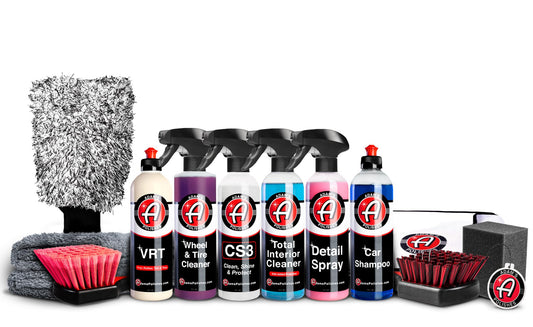 Adam's Essential Car Wash Kit (14-Item) - Auto Detailing Car Care Cleaning Kit Car & Truck Lovers, Dads, Moms and DIYers