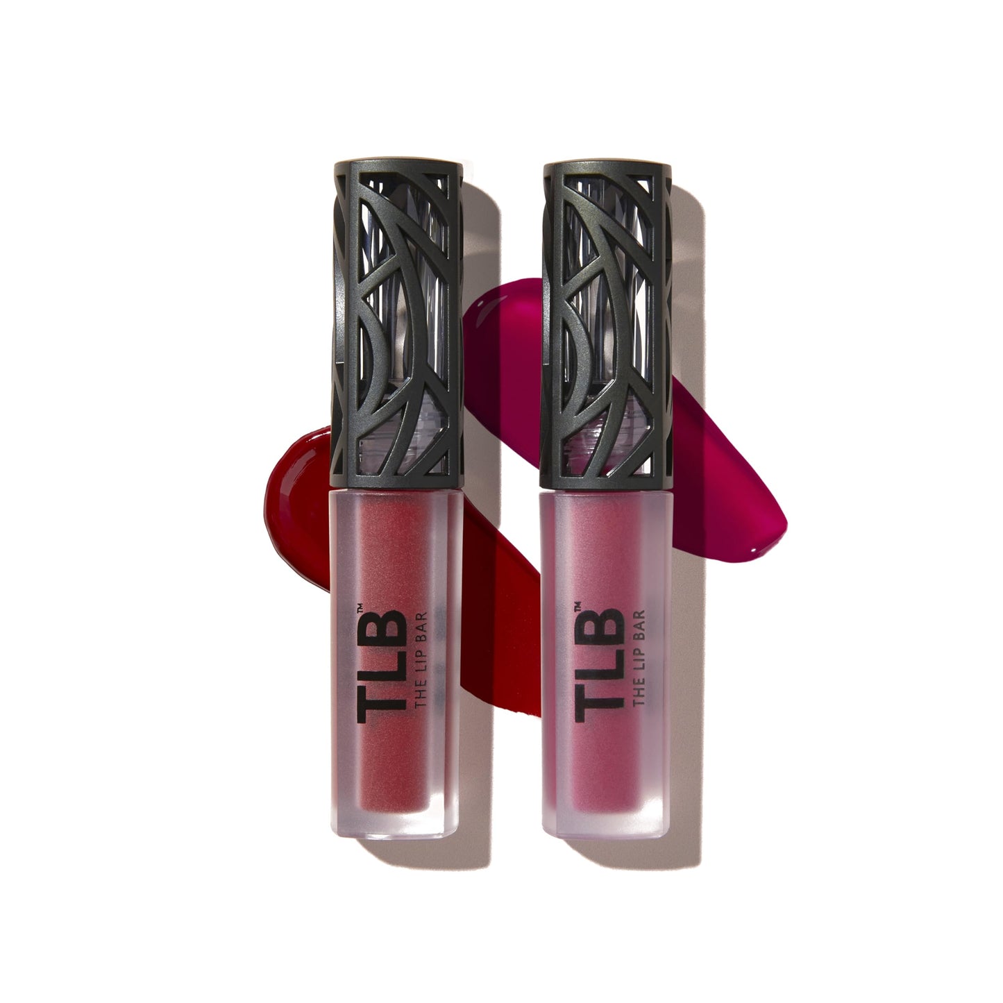 The Lip Bar - Nonstop Liquid Matte Lipstick 2-Pack, Bawse Lady (Blue Red) + Rich Auntie (Deep Berry) - High Pigment - One Swipe - Long Lasting - Jojoba Oil & Vitamin E - Vegan - .24 fl oz