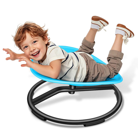 FERUERW Kids Sensory Swivel Chair, Autism Spinning Chair for Kids Sensory, Sensory Toy Chair, Training Body Coordination, No Assembly Required (Blue)