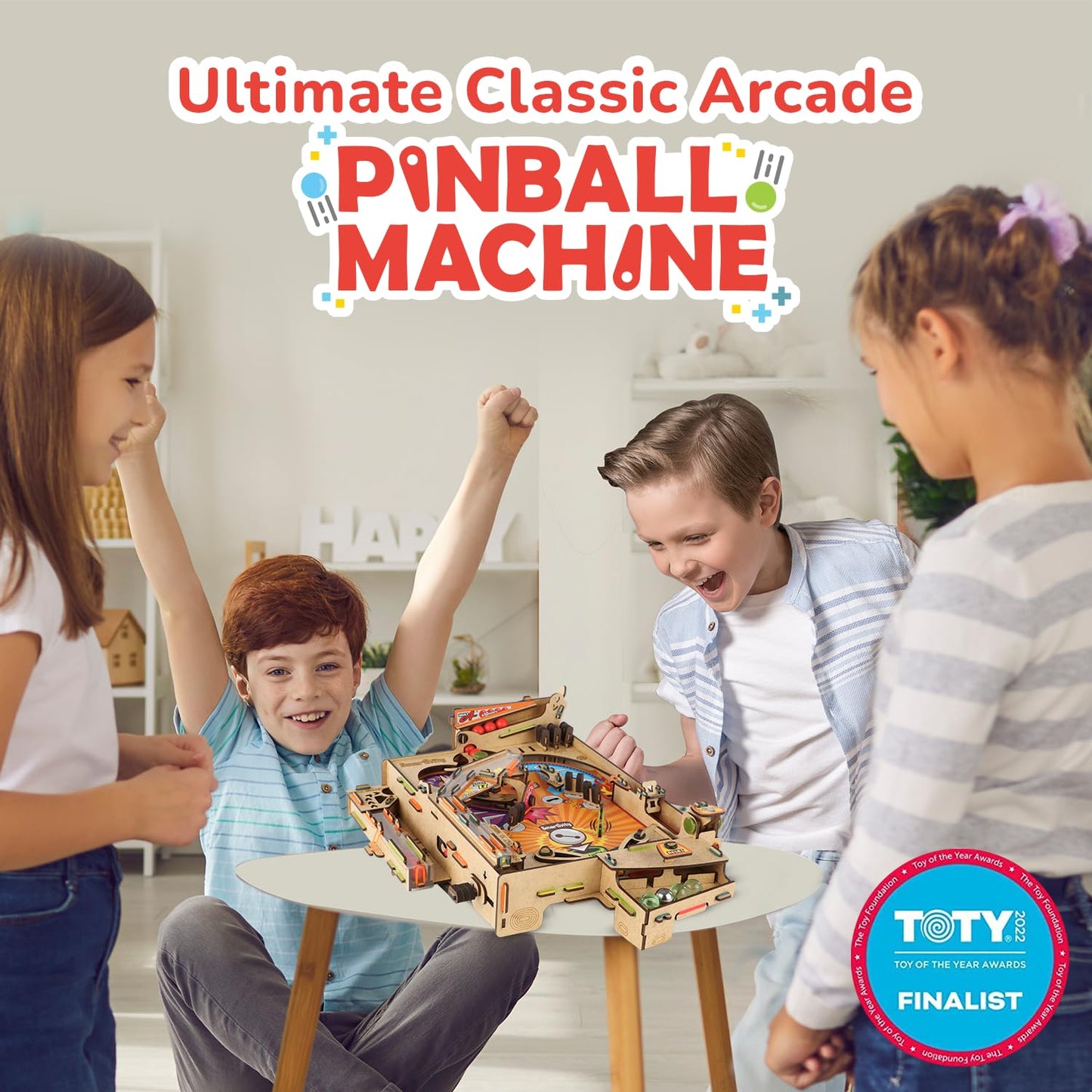 Smartivity DIY Pinball Machine Toy for Ages 8-99 Year Old | Award Winning Arcade Game | Birthday Gift Ideas for Kids & Adults | STEM Toy for Boys & Girls I Fun Family & Party Game