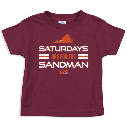 Saturdays Baby Apparel Baby Apparel for Va Tech College Fans (2T-7T) (Maroon Toddler Tee, 4T)