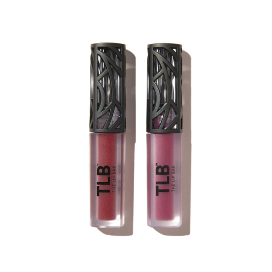 The Lip Bar - Nonstop Liquid Matte Lipstick 2-Pack, Bawse Lady (Blue Red) + Rich Auntie (Deep Berry) - High Pigment - One Swipe - Long Lasting - Jojoba Oil & Vitamin E - Vegan - .24 fl oz