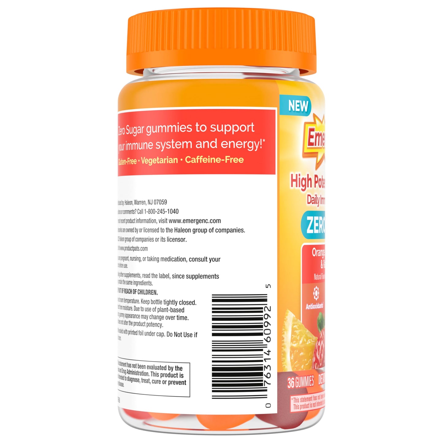 Emergen-C Zero Sugar Immune Support Adult Gummies 36 Count