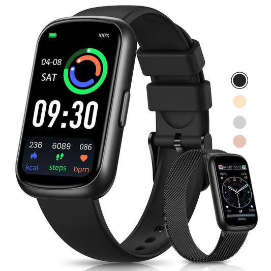 Fitness Tracker, Smart Watches for Women Men with Heart Rate/SpO2/Sleep Monitor, IP68 Waterproof Fitness Watches for Women Men, Step Tracker & Smart Watch for Android iPhone,Pedometer Watch, Gift
