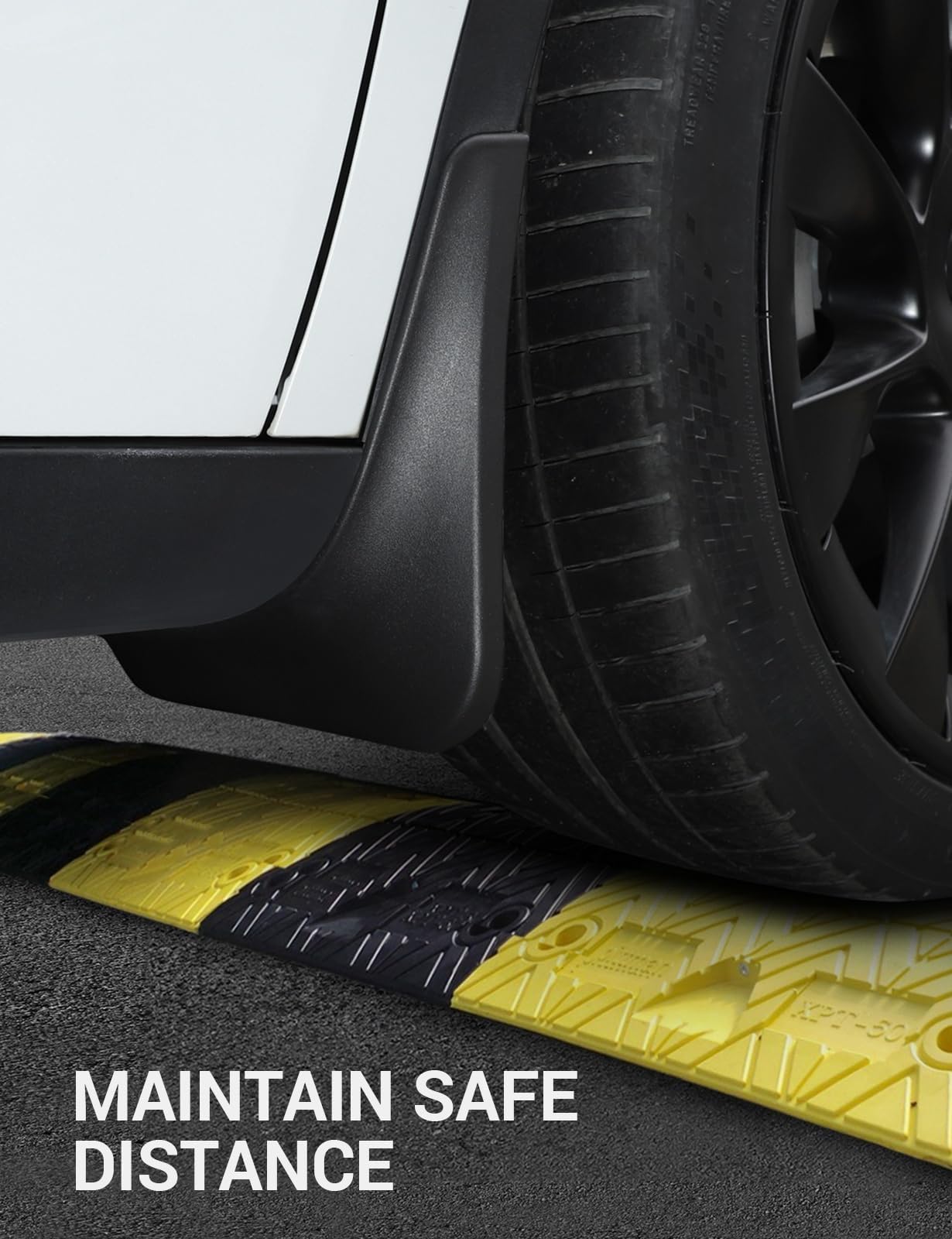 BASENOR 2025 Upgraded Tesla Model Y Mud Flaps Splash Guards Vehicle Sediment Protection No Drilling No Tape Mudflaps Tire Protector Mudflaps All Weather Tesla Exterior Accessories (Set of 4)