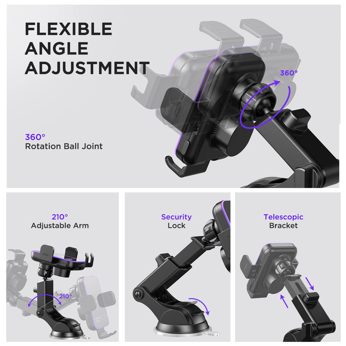 Wireless Car Charger,【7 Colored RGB Backlit】 Mosurr 15W Auto Clamping Phone Holders for Your car fit for iPhone 16 15 14 13 12 Mini Pro Max 11 XR XS, Samsung Galaxy S25 Ultra S24 S23 S22 S21+, etc