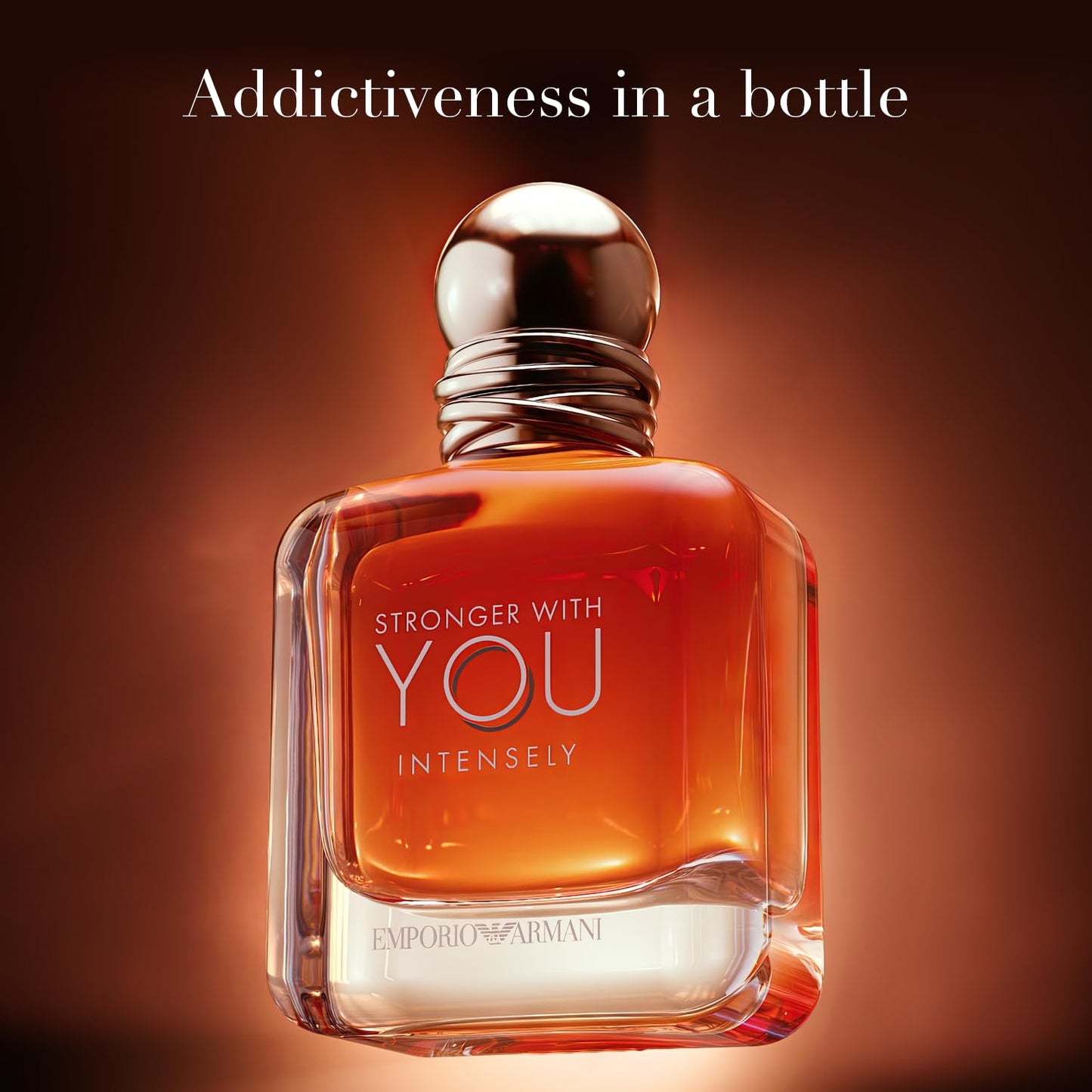 Armani Beauty - Stronger With You Intensely - Cologne for Men - Fougère Ambery Woody Men’s Fragrance - Pink Pepper, Lavender, Vanilla Notes - 3.3 Fl Oz