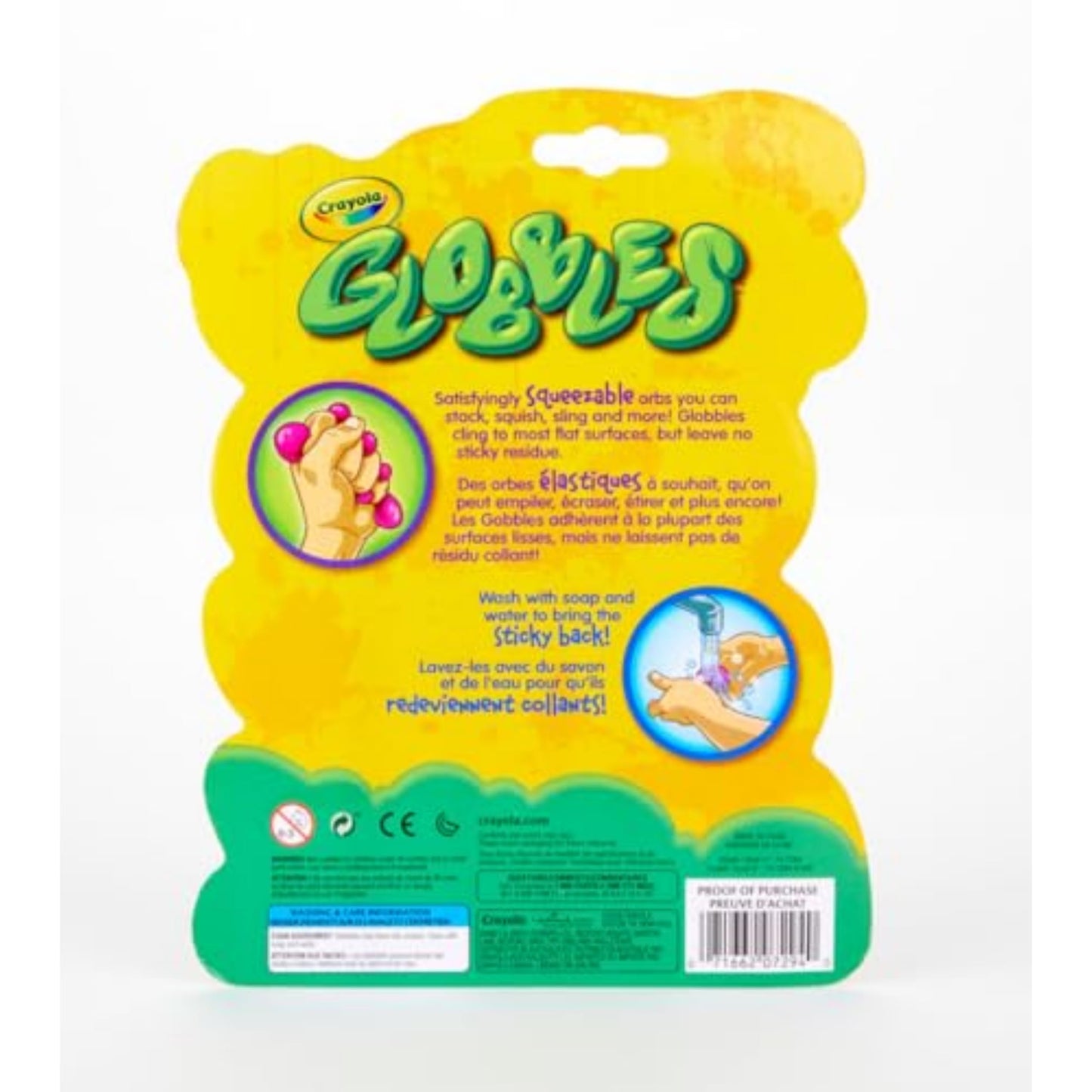 Crayola Globbles Fidget Toy (6ct), Sticky Stress Ball for Adults & Kids, Calming Sensory Toys for Stress Relief, Squish Gift