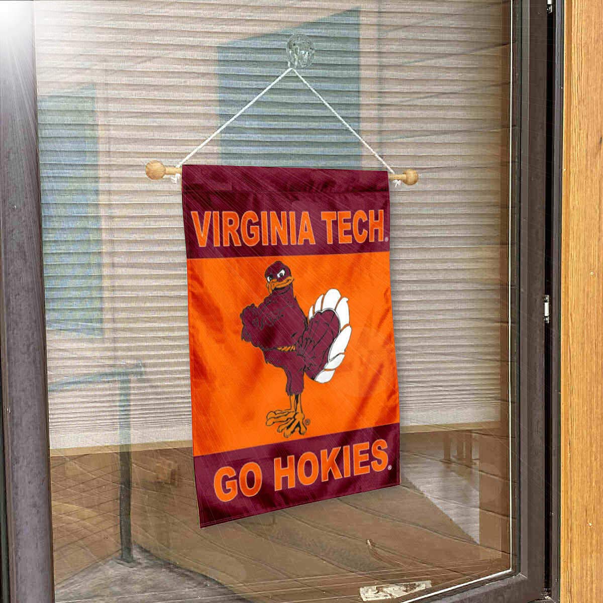 College Flags & Banners Co. Virginia Tech Hokies Hokie Banner for Windows Doors and Walls