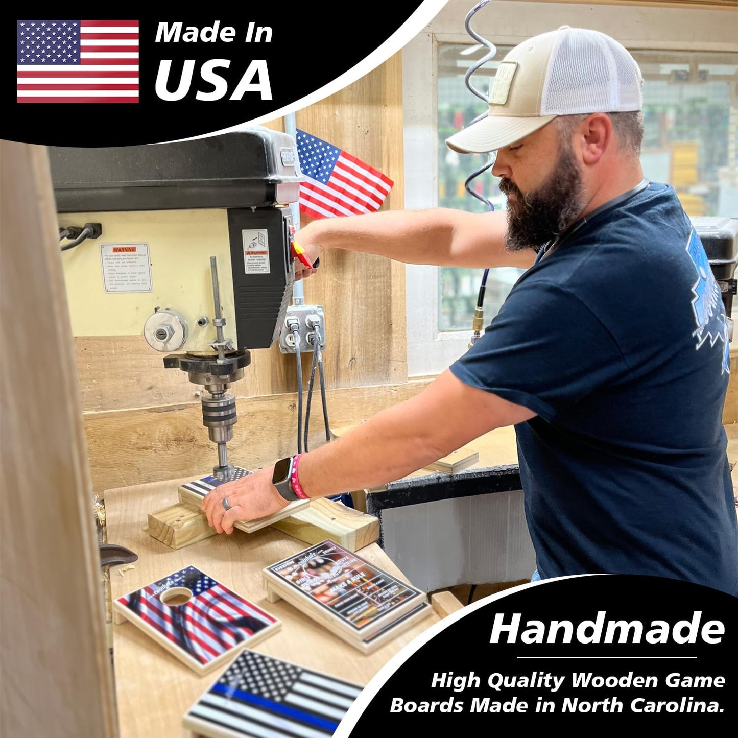 Coinhole Mini Cornhole Game Set | Officially Licensed College Texas Tech University Tabletop Cornhole Boards | Includes Coins for Game Play
