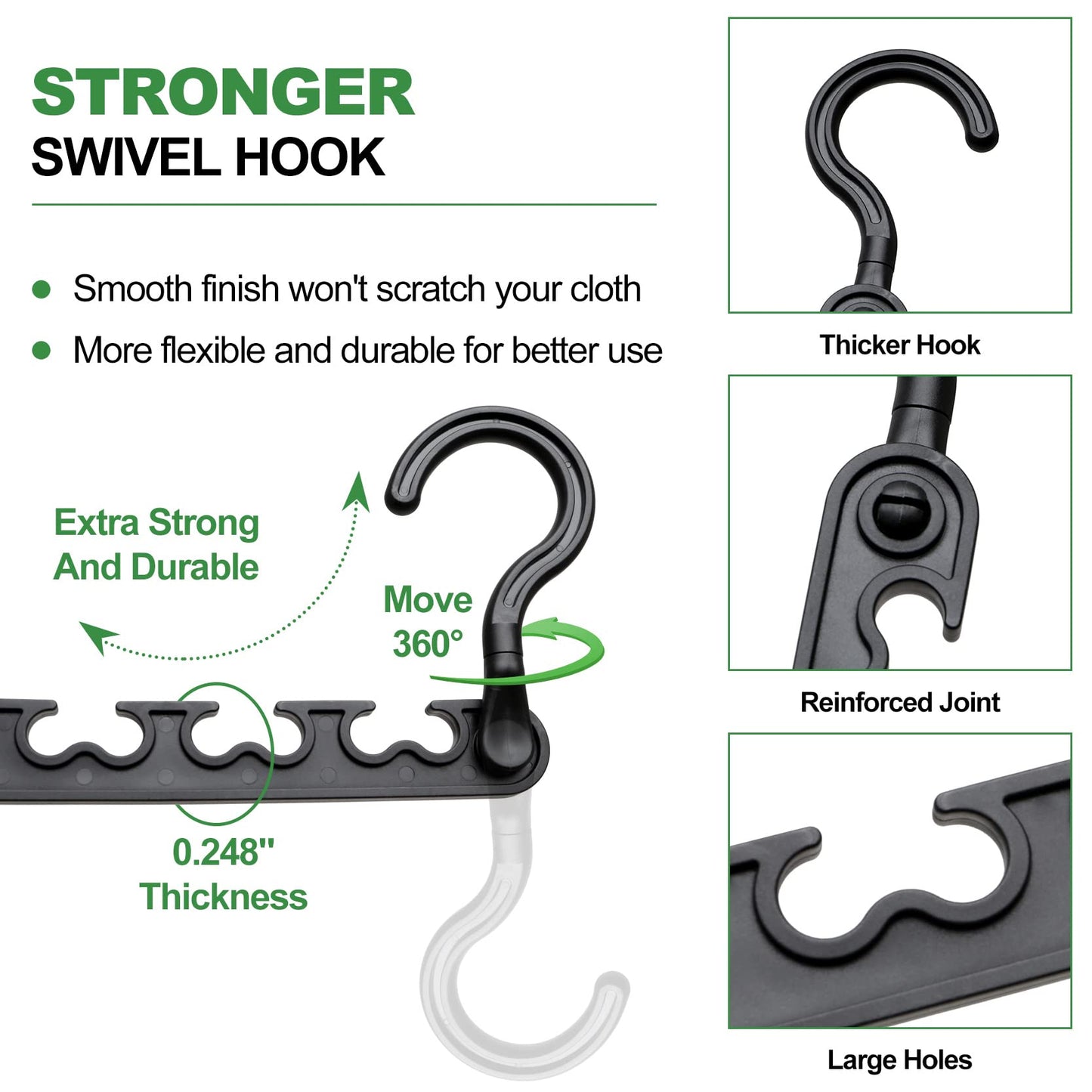 12-Pack-Closet-Organizers-and-Storage,Sturdy Organization-and-Storage-Hangers-Space-Saving for Wardrobe,Dorm-Room-Essentials for College Students Girls Smart Clothes Hanger