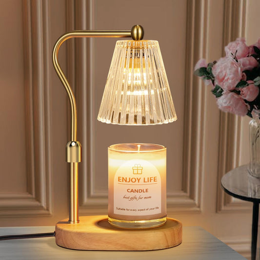 seenlast Candle Warmer Lamp with Timer Dimmer Adjustable Height for New Home Bedroom,Birthday Gifts for Women,Vintage Home Decor for Scented Jar