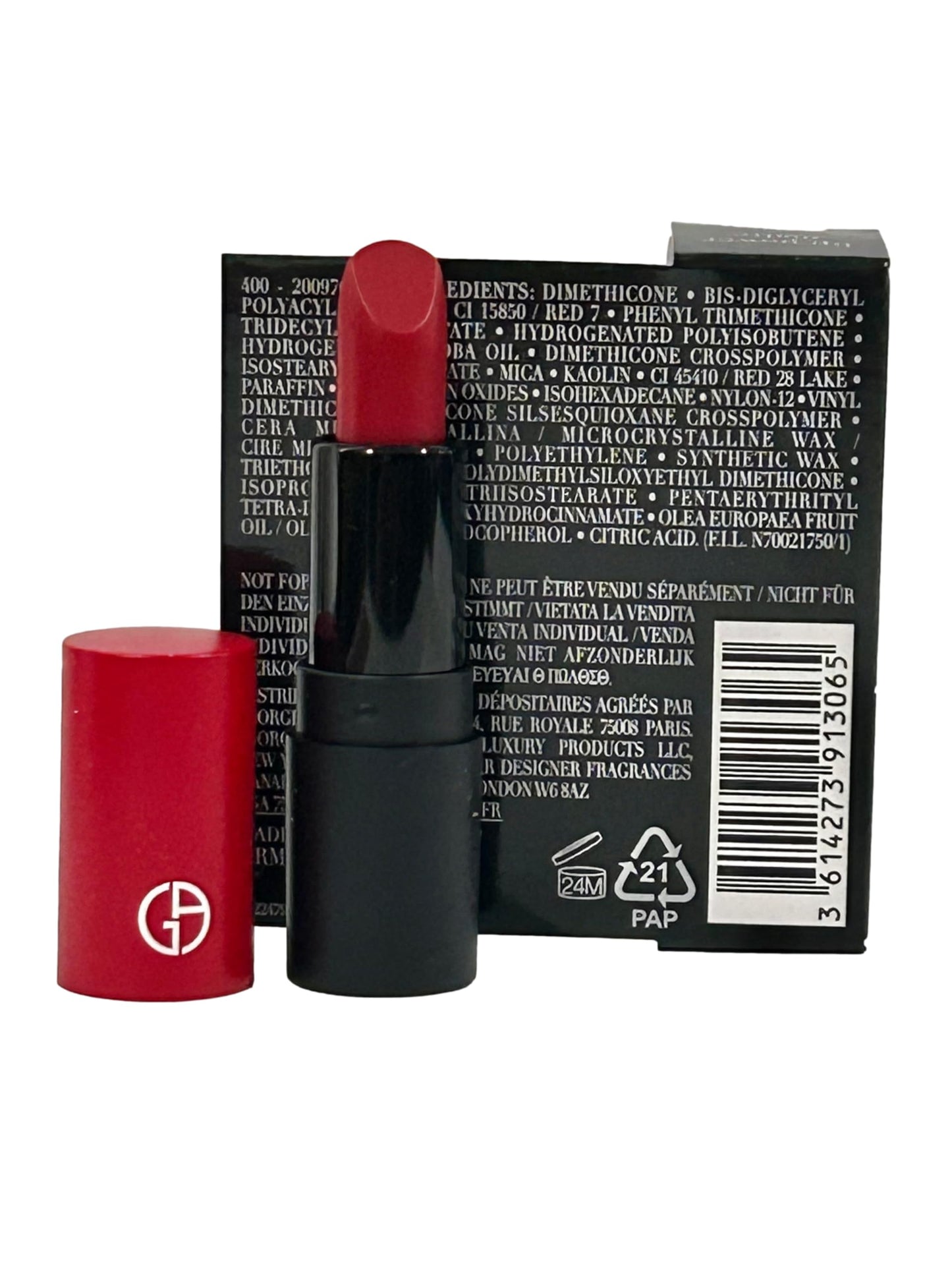 GIORGIO ARMANI Lipstick MINI (red) Lip Power Matte Color # 400 (looks RED) - 1.4 g / 0.04 oz (MINI/SMALL/SAMPLE SIZE/TRAVEL SIZE) - 3065