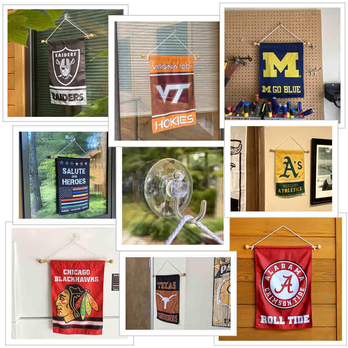 College Flags & Banners Co. Virginia Tech Hokies Hokie Banner for Windows Doors and Walls