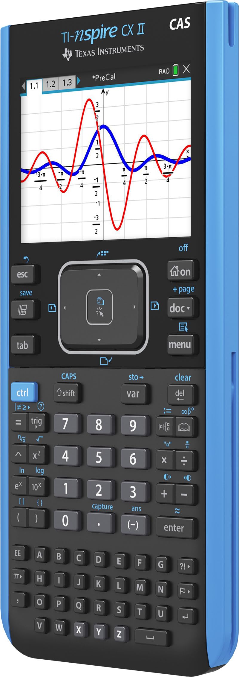Texas Instruments TI-Nspire CX II CAS Color Graphing Calculator with Student Software (PC/Mac)