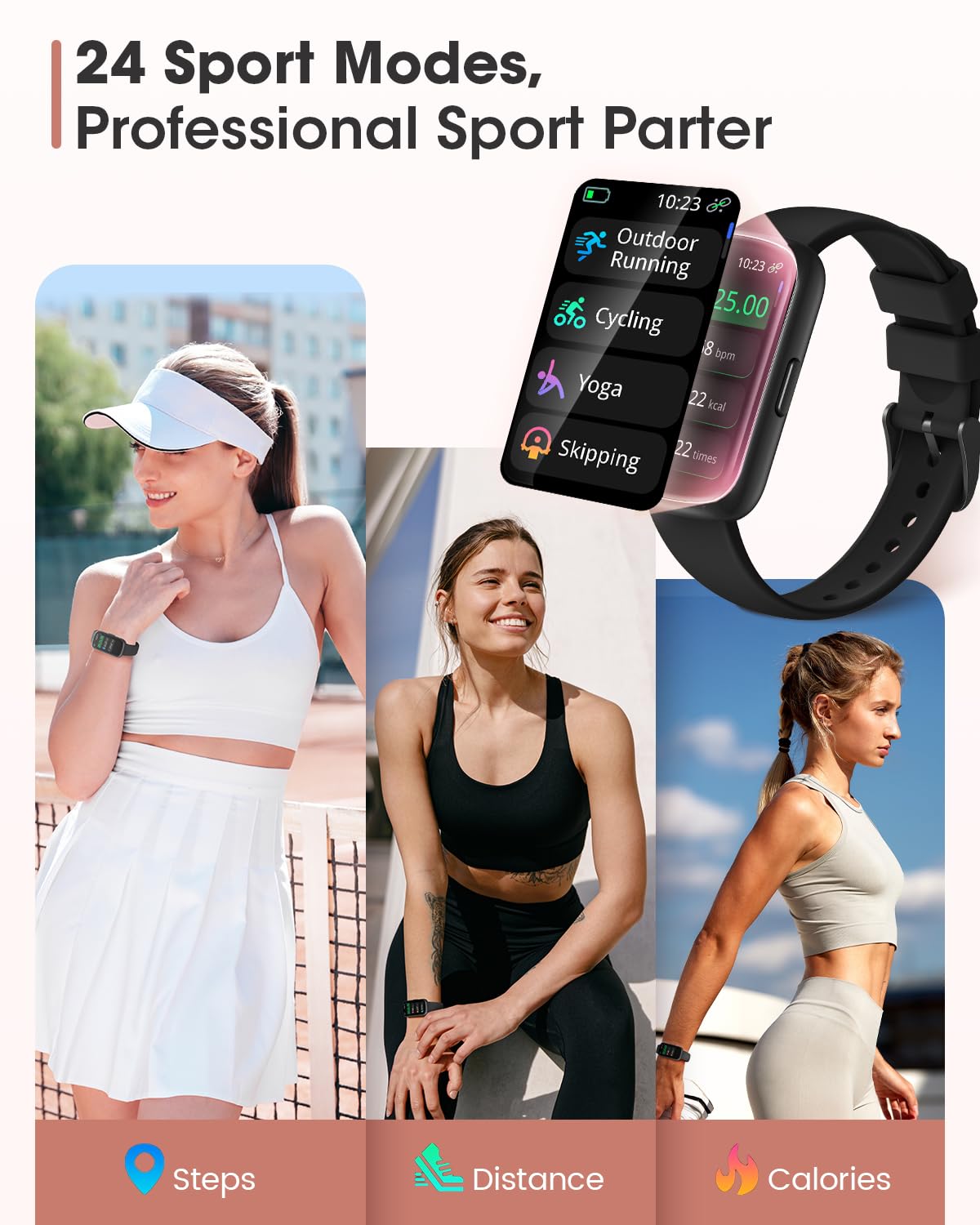 Fitness Tracker, Smart Watches for Women Men with Heart Rate/SpO2/Sleep Monitor, IP68 Waterproof Fitness Watches for Women Men, Step Tracker & Smart Watch for Android iPhone,Pedometer Watch, Gift