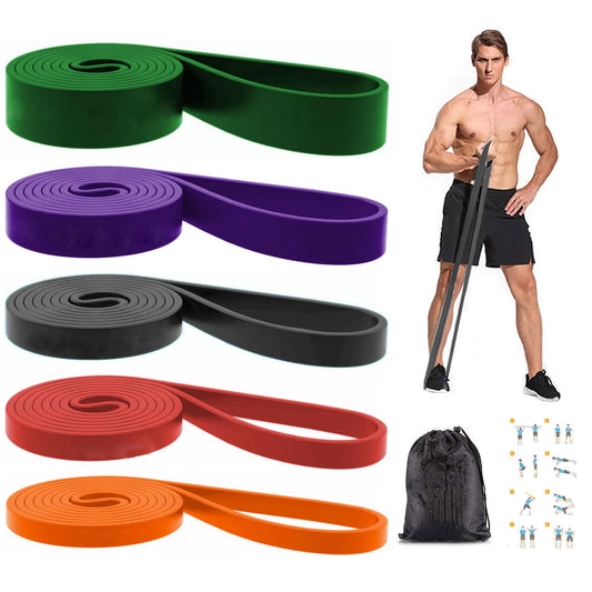 Resistance Bands, Pull Up Bands, Exercise Workout Bands for Working Out, Pull Up Assistance Bands Set for Men & Women, Body Stretching, Physical Therapy, Muscle Training - Black