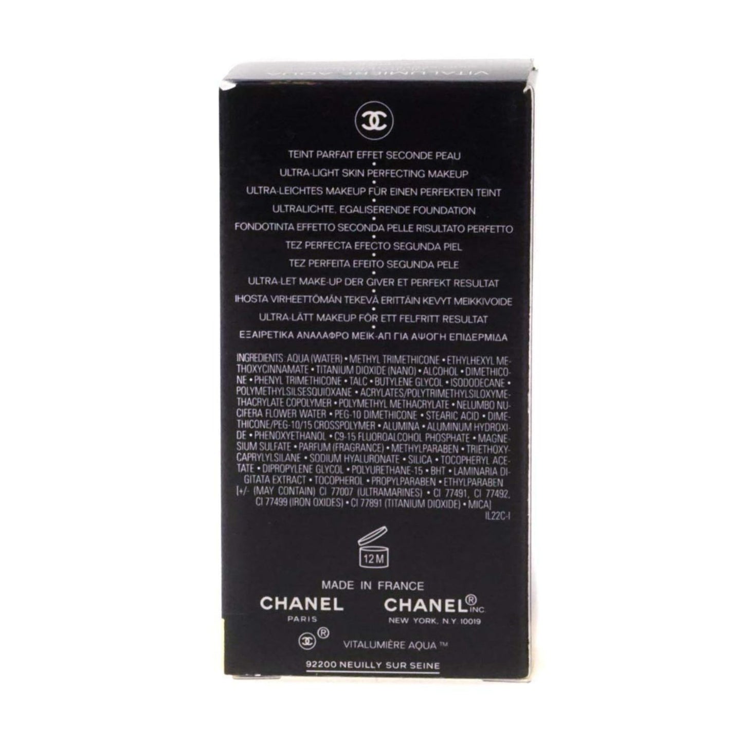 Vitalumiere Aqua Ultra-Light Skin Perfecting Makeup SPF 15-40 Beige by Chanel for Women - 1 oz Makeup