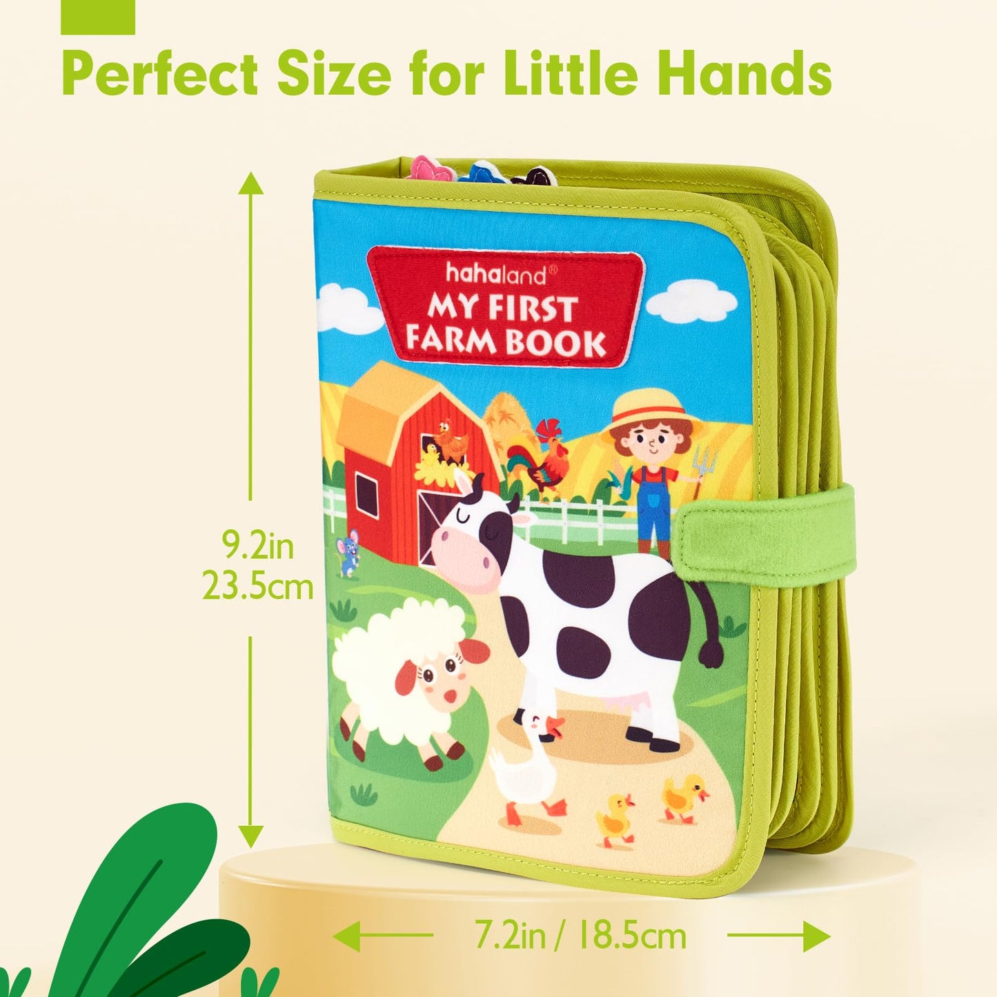 hahaland Busy Book for Toddlers 1-3 - Montessori Toys Busy Board for 1 Year Old Boy Toys Girl Birthday Gift, Educational Quiet Activity Books Easter Basket Stuffers Toddler Toys 1-2 One Year Old Gifts
