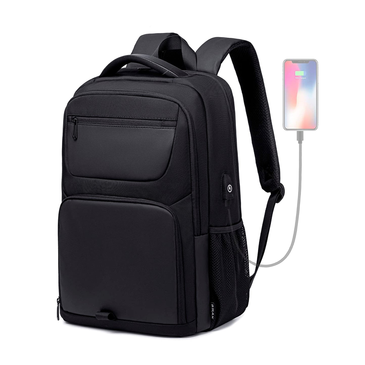 BJIAX 40L Travel Laptop Backpack for Men, High Tech Business Backpack with USB Charging Port and Ergonomic Design, Water Repellent Work College Computer Backpack Fits 17.3 Inch Tablet, Notebook