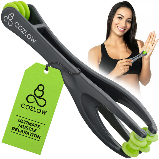 COZLOW HandPro Finger Massager for Deep Tissue Comfort, Dual-Sided Therapy Tool for Arthritis, Carpal Tunnel, Stress & Pain Relief, Massage Roller for Hands, Palm & Wrist