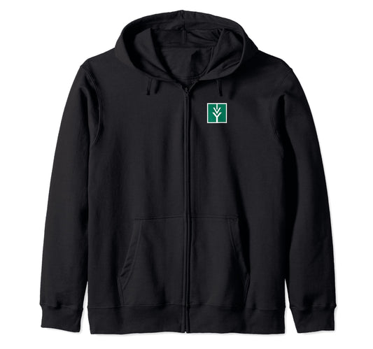 Ivy Tech Left Chest Icon Officially Licensed Zip Hoodie