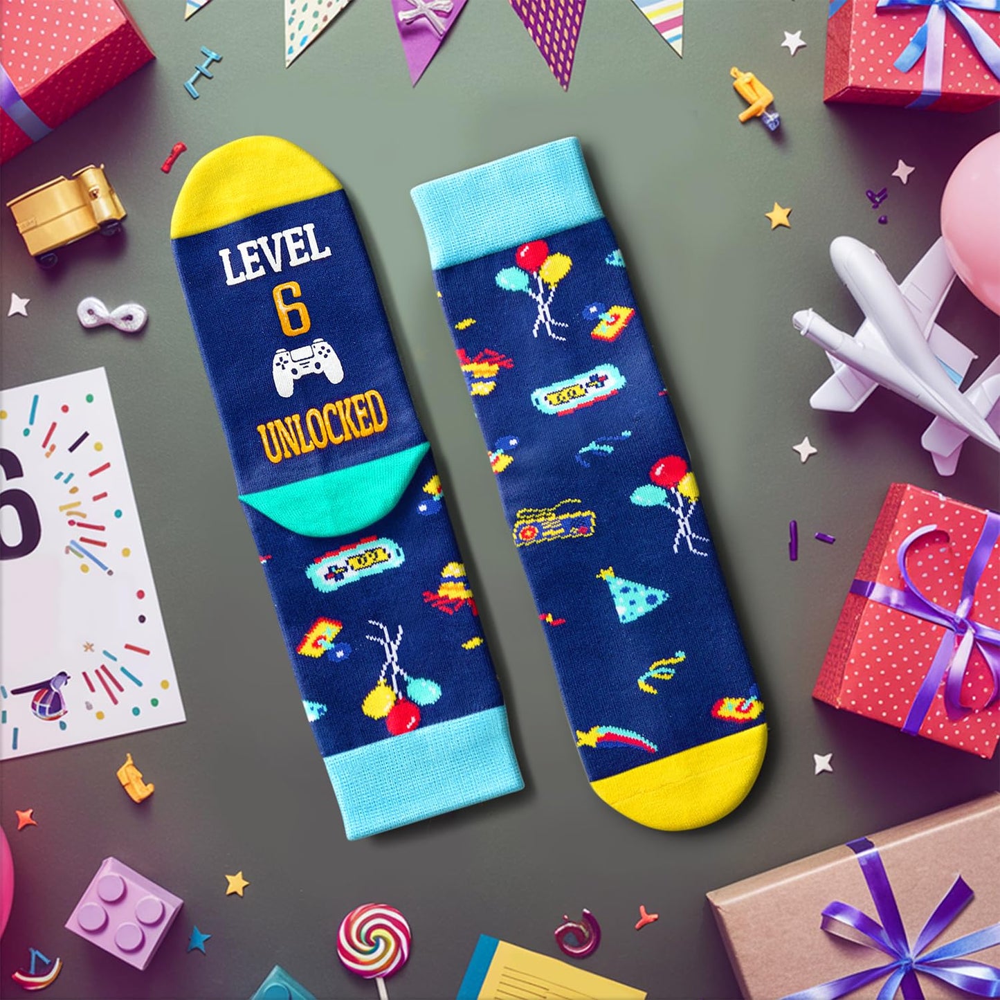 6 Years Old Birthday Gifts for Boys - Socks for Boys & Girls, Six Year Old Gift Ideas