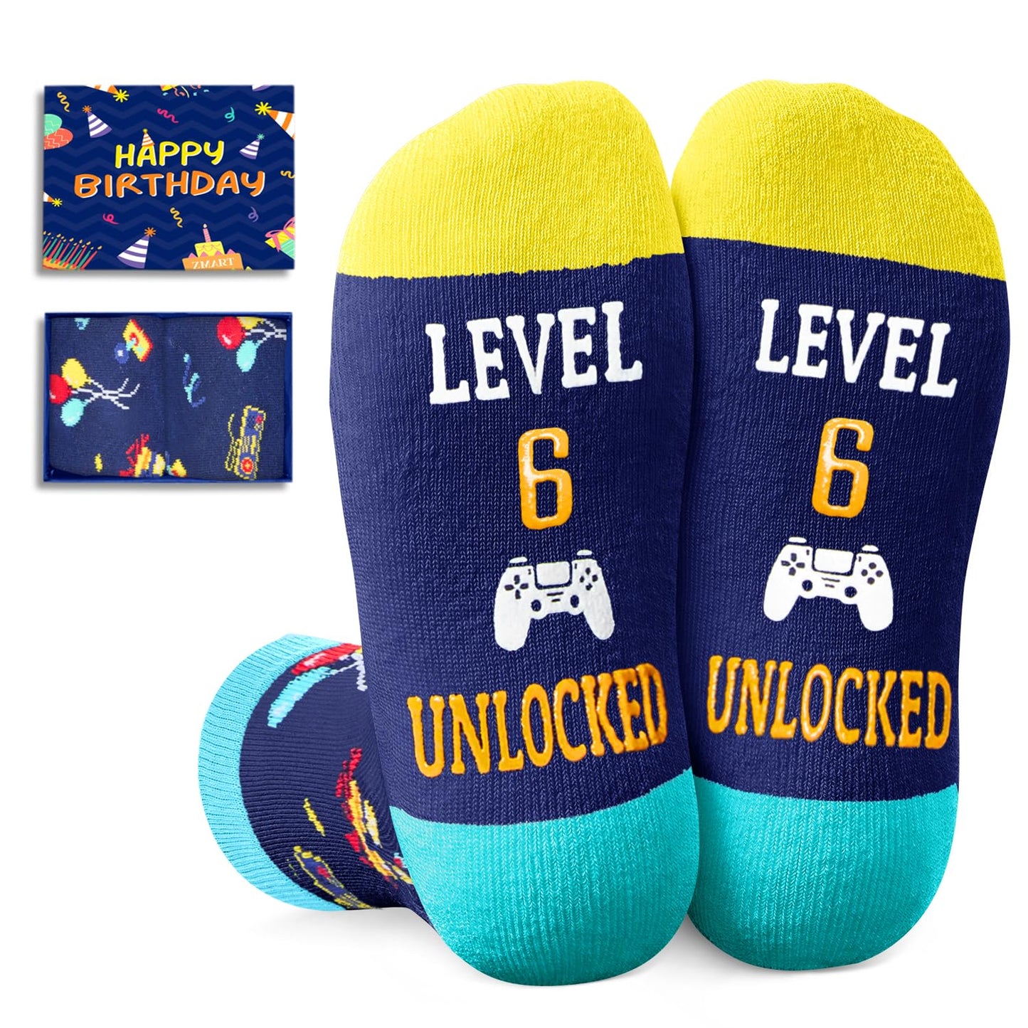 6 Years Old Birthday Gifts for Boys - Socks for Boys & Girls, Six Year Old Gift Ideas