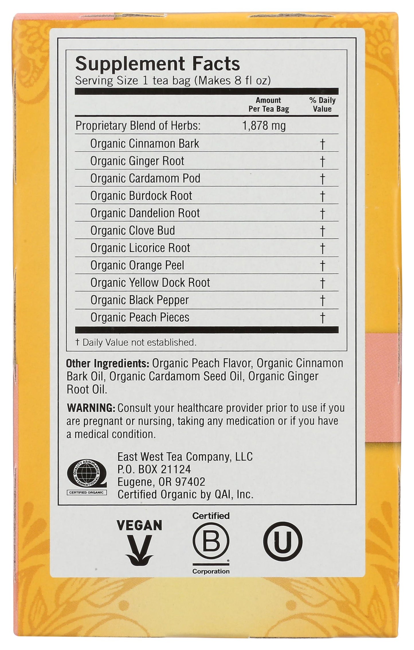 Yogi Tea, Peach DeTox, 16 Count