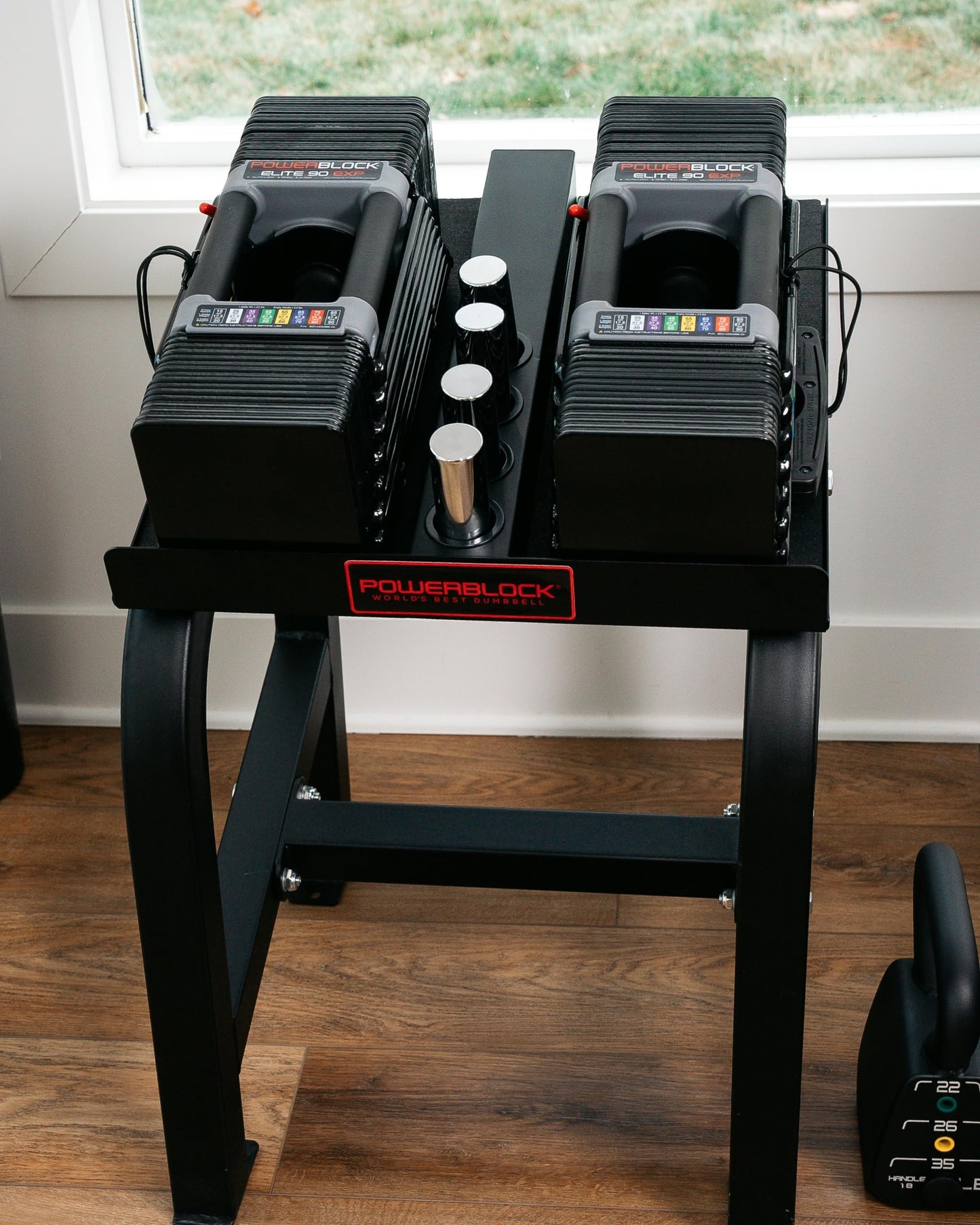 PowerBlock Elite EXP Adjustable Dumbbells, Sold in Pairs, Stage 1, 5-50 lb. Dumbbells, Durable Steel Build, Innovative Workout Equipment, All-in-One Dumbbells, Expandable with Expansion Kits