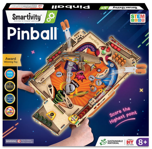 Smartivity DIY Pinball Machine Toy for Ages 8-99 Year Old | Award Winning Arcade Game | Birthday Gift Ideas for Kids & Adults | STEM Toy for Boys & Girls I Fun Family & Party Game
