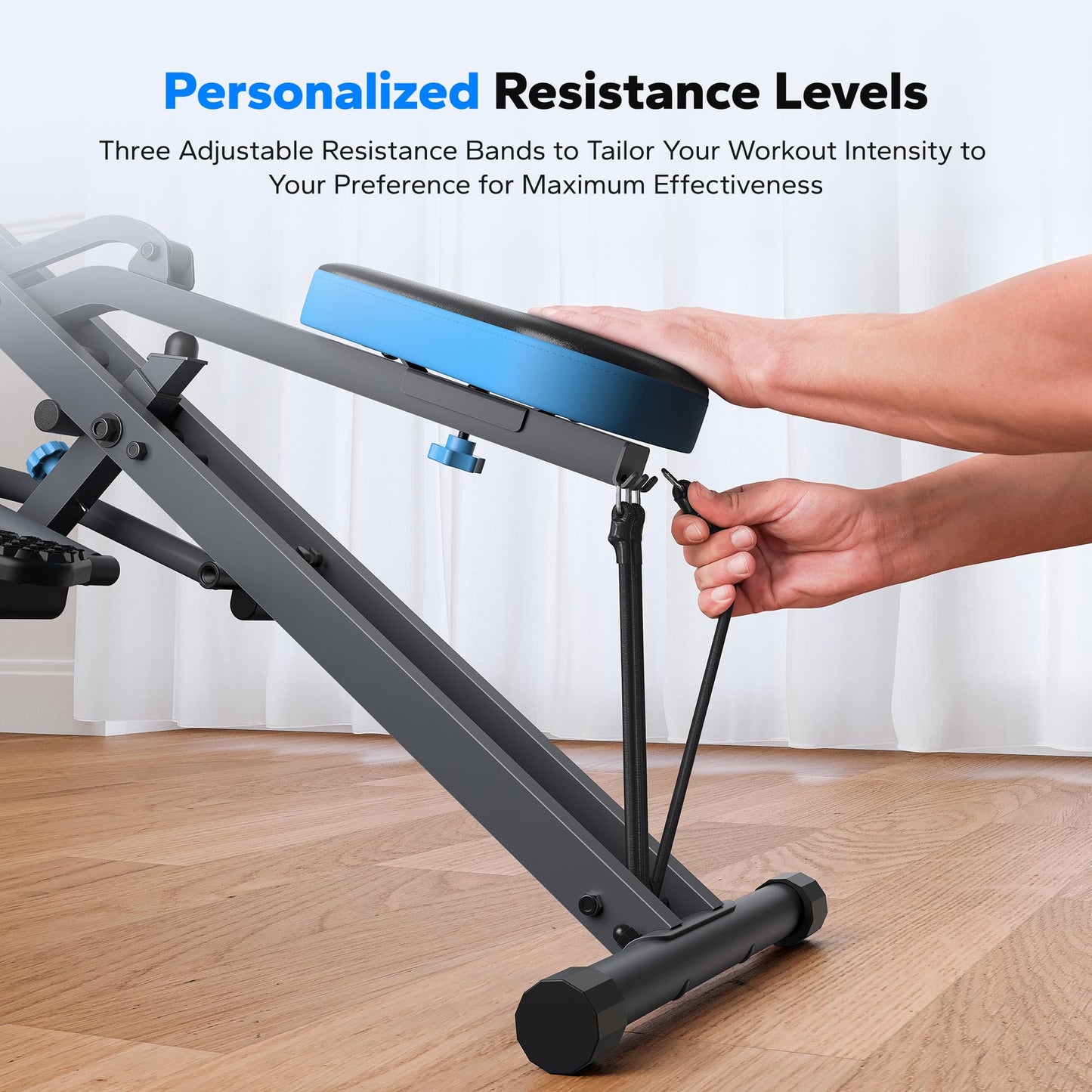 Squat Machine, MERACH R07 2 in 1 Squat Rowing Machine, Easy Setup & Foldable Exercise Equipment, Glute Trainer Machine, Glutes & Leg Home Workout Machine