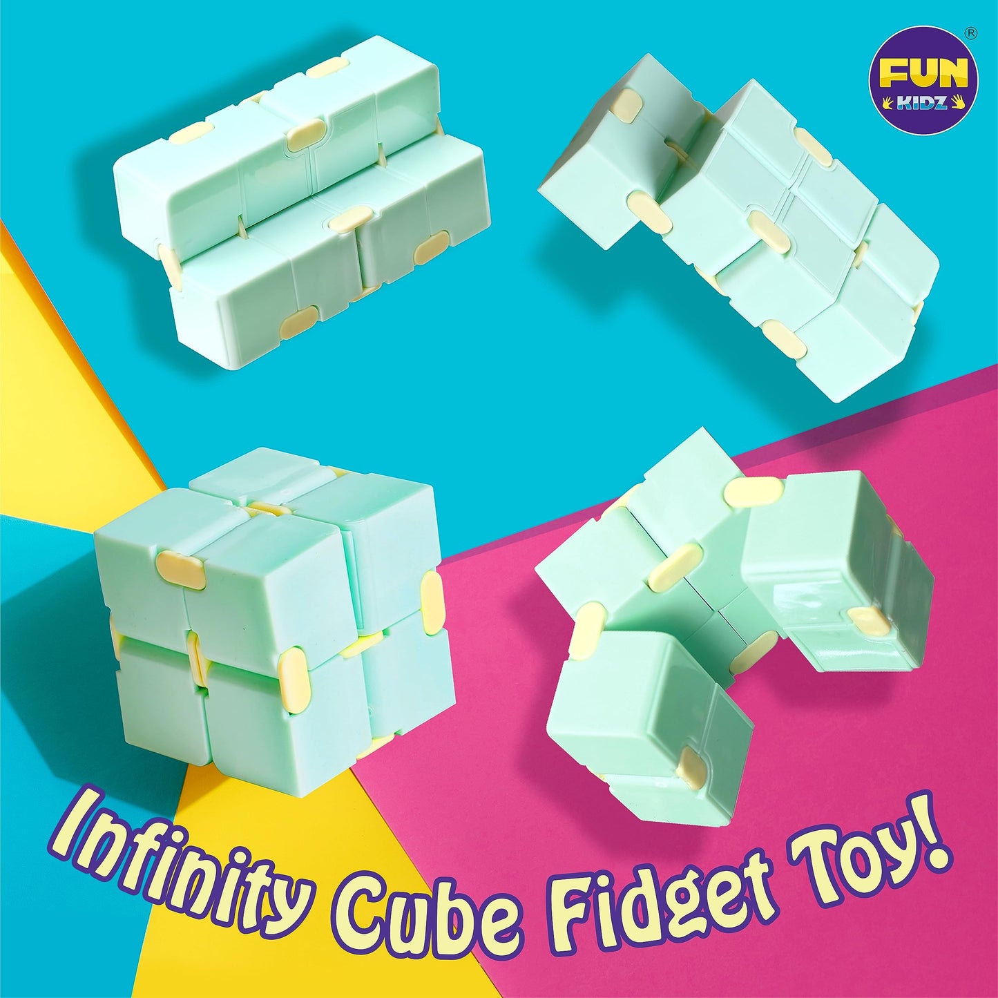 Fidget Box for Girls Boys, FunKidz Mystery Sensory Fidget Pack Toys for Stress Relief Kids Party Favors Gift Classroom Prizes Travel Camping with Portable Case