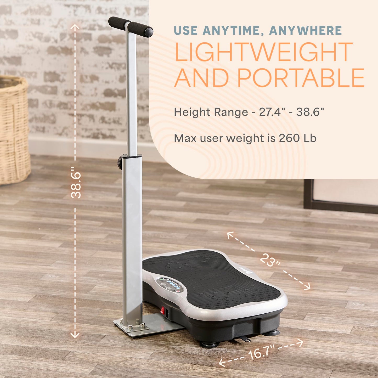 Lifepro Vibration Plate Exercise Machine with Magnetic Acupoints - Full Body Vibration Platform for Beginners and Recovery - Ideal Lymphatic Drainage Massager for Muscle Toning and Overall Fitness