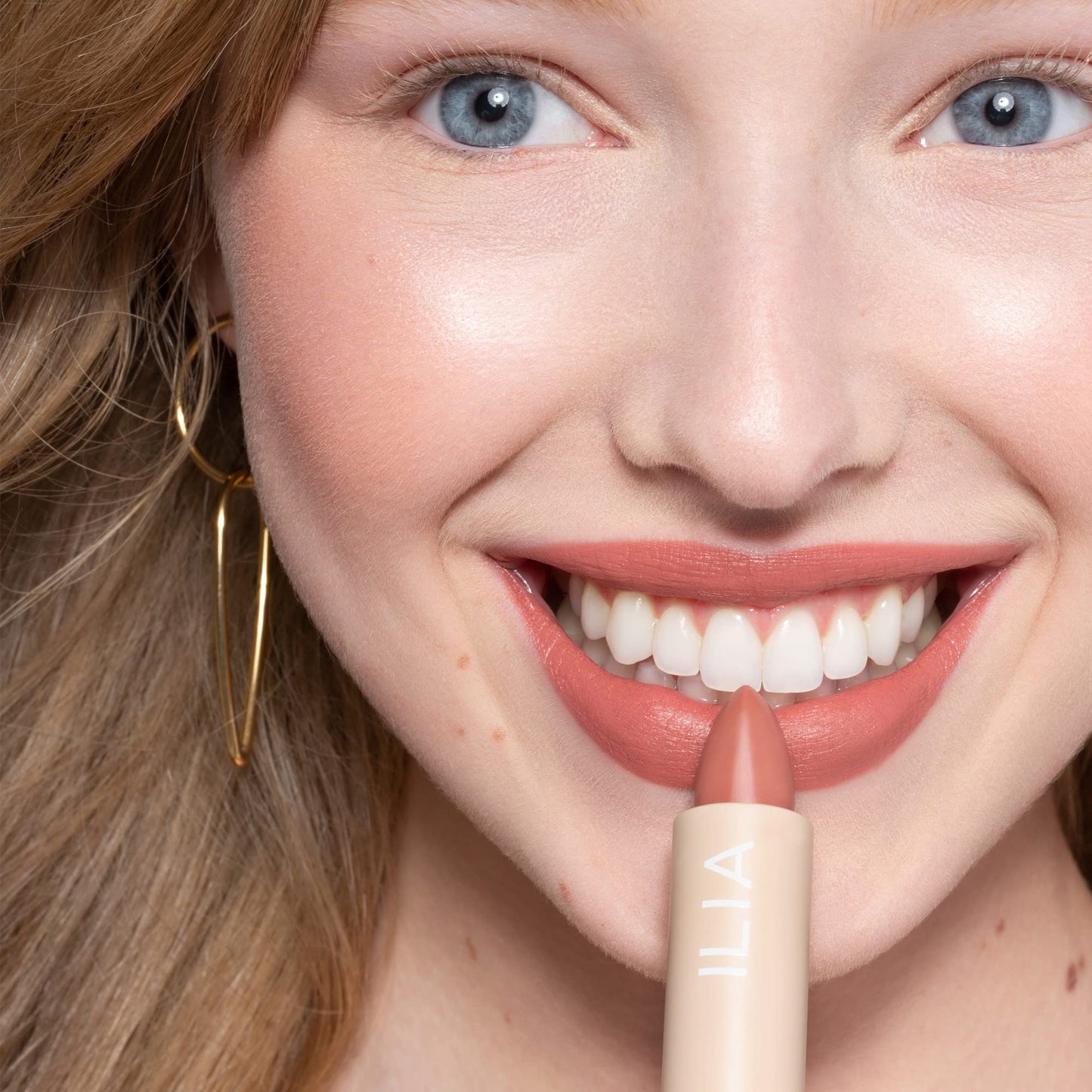 ILIA - Color Block Lipstick | Non-Toxic, Vegan, Cruelty-Free, Hydrating + Long Lasting, No Budge Color with Full Coverage (Amberlight (French Nude With Neutral Undertones), 0.14 oz | 4 g)