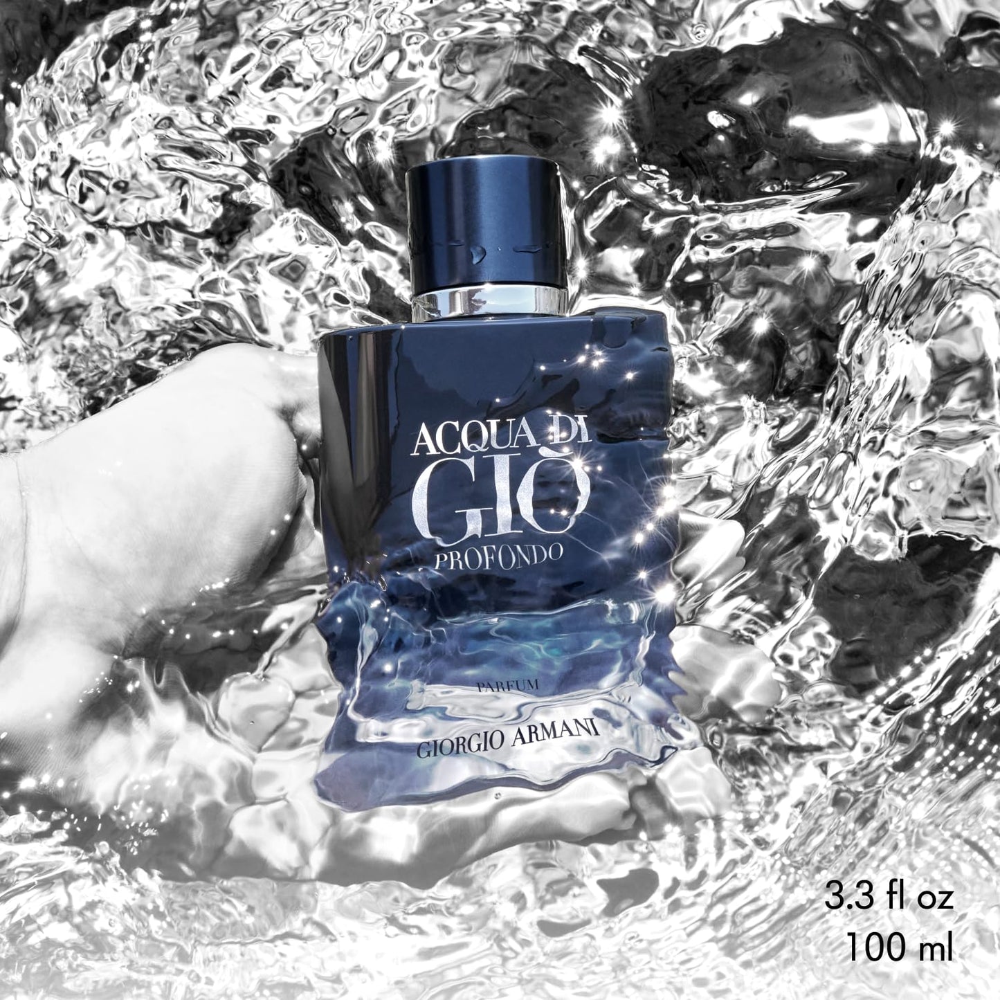 Armani Beauty – Acqua di Giò Profondo – Eau de Parfum – Cologne for Men – Fougère Aromatic & Ambery Men’s Fragrance – Bergamot, Everlasting essence, Cistus & Patchouli Not - 1.0 Fl Oz