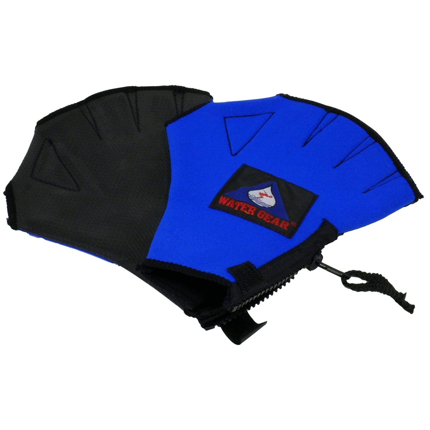 Water Gear Neoprene Fingerless Force Gloves - Aqua Fitness Gloves - Great for Workouts and Diving - Designed with Enhanced Grip - 50% More Resistance - Medium (Royal Blue)