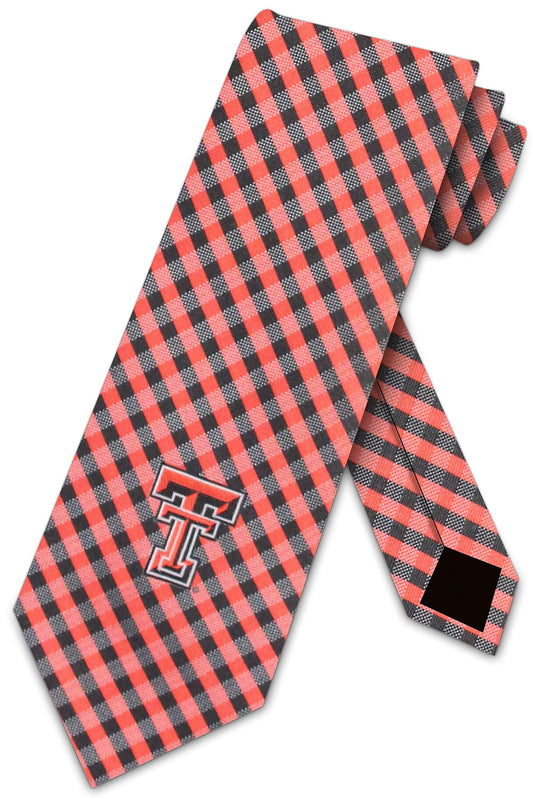 Texas Tech Ties Mens Red Raiders College Sports Necktie
