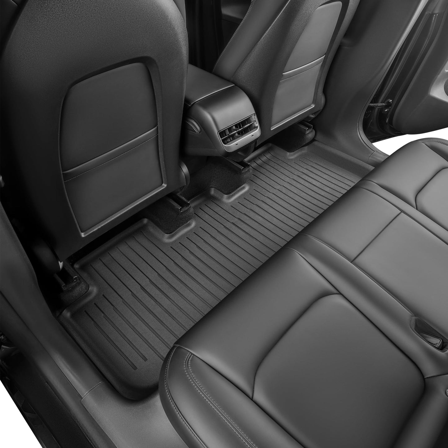 SUPER LINER Tesla Model Y 5 Seat 2021-2024 2025 Floor Mats 6-Piece Set | Extra-Thick TPE All-Weather Floor & Cargo Liners | Pet & Child-Friendly Custom Fit Interior Accessories (Not Fit 7-Seat)