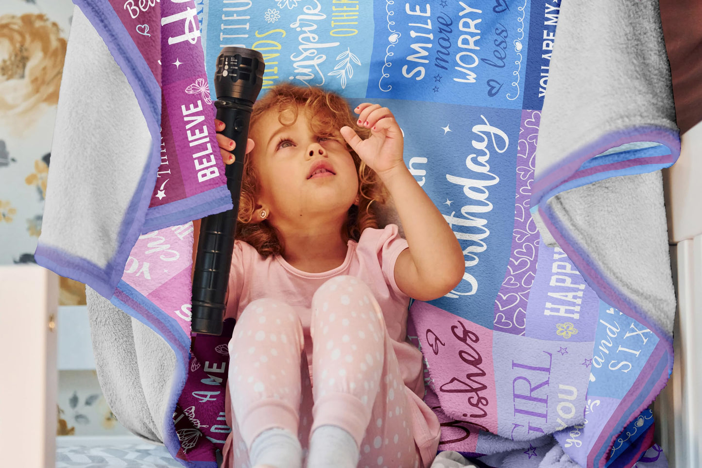 Pozevan 6 Year Old Girl Birthday Gifts Blanket, 6 Year Old Girl Gifts, Birthday Gifts for 6 Year Old Girls, 6th Birthday Decorations for Girls, Six Year Old Girl Birthday Gifts 60"X50"